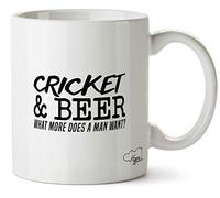 Hippowarehouse Cricket and Beer, What More Does a Man Want? Printed Mug Cup Ceramic 10oz
