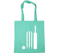 Hippowarehouse Cricket Bat, Ball and Stumps Tote Shopping Gym Beach Bag 42cm x38cm, 10 litres