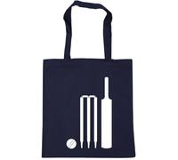 Hippowarehouse Cricket Bat, Ball and Stumps Tote Shopping Gym Beach Bag 42cm x38cm, 10 litres