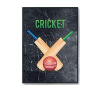 Hippowarehouse Cricket illustration Printed Poster A2 Wall Art Design Classroom Room Gym Office Décor