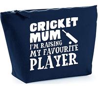 Hippowarehouse Cricket Mum I'm Raising My Favourite Player printed make up cosmetic wash bag 18x19x9cm