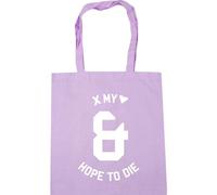 Hippowarehouse Cross My Heart & Hope to die Tote Shopping Gym Beach Bag 42cm x38cm, 10 litres