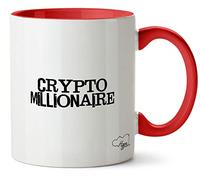 Hippowarehouse Crypto Millionaire Printed Mug Various Colour Options Ceramic Cup Kitchenware 11oz