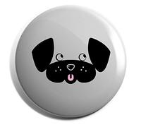 Hippowarehouse Cute Puppy Dog Face Badge Pin 25mm