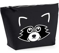 Hippowarehouse Cute Raccoon Face printed make up cosmetic wash bag 18x19x9cm