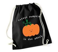 Hippowarehouse Cutest Pumpkin in the Patch Drawstring Cotton School Gym Bag 37cm x 46cm, 12 litres