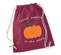 Hippowarehouse Cutest Pumpkin in the Patch Drawstring Cotton School Gym Bag 37cm x 46cm, 12 litres