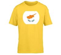 Hippowarehouse Cyprus Flag Kids Children's Short Sleeve t-Shirt