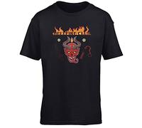 Hippowarehouse D&D Hellfire Group Club Kids Children's Short Sleeve t-Shirt Black