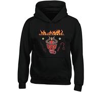Hippowarehouse D&D Hellfire Group Club Kids Children's Unisex Hoodie Hooded top Black