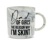 Hippowarehouse Dad of Girls, The Reason why I'm Skint Printed Mug Various Colour Options Ceramic Cup Kitchenware 11oz