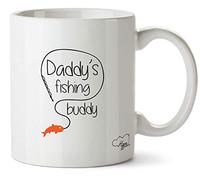 Hippowarehouse Daddy's Fishing Buddy Printed Mug Cup Ceramic 10oz