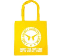 Hippowarehouse Dad's Against Daughters Dating Shoot The First one and The Word Will Spread Tote Shopping Gym Beach Bag 42cm x38cm, 10 litres