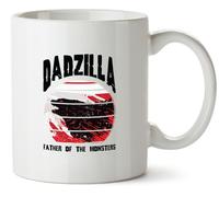 Hippowarehouse Dadzilla Father of the Monsters Printed Mug Various Colour Options Ceramic Cup Kitchenware 10oz