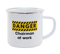 Hippowarehouse Danger Chairman at Work Printed Mug Various Colour Options Ceramic Cup Kitchenware 11oz