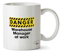 Hippowarehouse Danger Warehouse Manager at Work Printed Mug Cup Ceramic 10oz