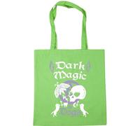 Hippowarehouse Dark Magic & Dogs Witch Pastel Goth Tote Shopping Gym Beach Bag 42cm x38cm, 10 litres