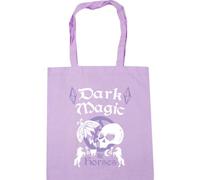 Hippowarehouse Dark Magic & Horses Witch Pastel Goth Tote Shopping Gym Beach Bag 42cm x38cm, 10 litres