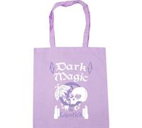Hippowarehouse Dark Magic & Lipstick Witch Pastel Goth Tote Shopping Gym Beach Bag 42cm x38cm, 10 litres