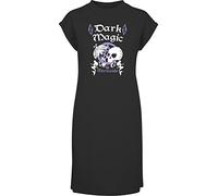 Hippowarehouse Dark Magic & Mermaids Witch Pastel Goth t-Shirt Dress Women's Adults Nightie Nightdress Black