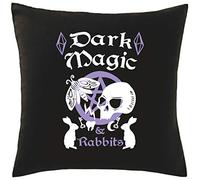 Hippowarehouse Dark Magic & Rabbits Witch Pastel Goth Printed bedroom accessory cushion cover case 41x41cm