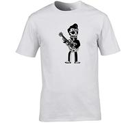 Hippowarehouse Dead Celebrity Skeleton pop Star Unisex Short Sleeve t-Shirt White