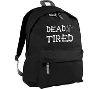 HippoWarehouse Dead Tired Bones Font Backpack ruck Sack Dimensions: 31 x 42 x 21 cm Capacity: 18 litres