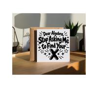 Hippowarehouse Dear Algebra, Stop Asking Me to Find Your X Personalised Card. 15cm x 15cm with envelope for him for her Funny Cards for Men and Women Blank inside option