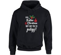 Hippowarehouse Dear Father Christmas why are you so judgy unisex Hoodie hooded top