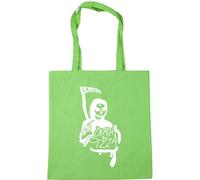 Hippowarehouse Death by Pizza Reaper Tote Shopping Gym Beach Bag 42cm x38cm, 10 litres