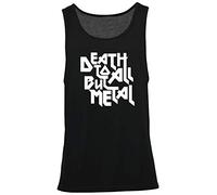 Hippowarehouse Death to All but Metal Vest Scoop Sleeve Unisex Tank top Black