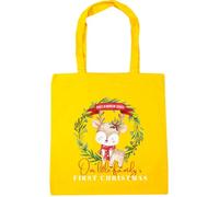 Hippowarehouse December 2025 Our little family's first Christmas Tote Shopping Gym Beach Bag 42cm x38cm, 10 litres