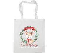 Hippowarehouse December 2025 Our little family's first Christmas Tote Shopping Gym Beach Bag 42cm x38cm, 10 litres