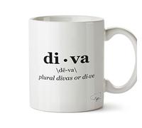 Hippowarehouse Definition of A Diva Printed Mug Cup Ceramic 10oz