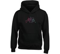 Hippowarehouse Demon Hunter Trio Girl Squad Edgy K-pop Graphic kids children's unisex Hoodie hooded top kids children's unisex Hoodie hooded top 9-11 years Black