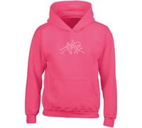 Hippowarehouse Demon Hunter Trio Girl Squad Edgy K-pop Graphic kids children's unisex Hoodie hooded top kids children's unisex Hoodie hooded top 7-8 years Pink