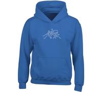 Hippowarehouse Demon Hunter Trio Girl Squad Edgy K-pop Graphic kids children's unisex Hoodie hooded top kids children's unisex Hoodie hooded top 9-11 years Royal Blue