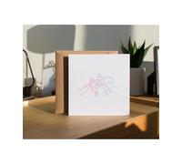 Hippowarehouse Demon Hunter Trio Girl Squad Edgy K-pop Graphic Personalised Card. 15cm x 15cm with envelope for him for her Funny Cards for Men and Women Blank inside option