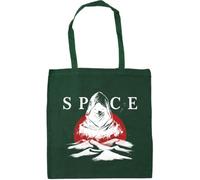 Hippowarehouse Desert Planet Sci Fi Inspired Hooded Blue Eyed Wanderer Graphic Tote Shopping Gym Beach Bag 42cm x38cm, 10 litres