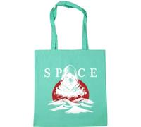 Hippowarehouse Desert Planet Sci Fi Inspired Hooded Blue Eyed Wanderer Graphic Tote Shopping Gym Beach Bag 42cm x38cm, 10 litres