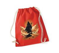 Hippowarehouse Desert Prophet Retro Sci Fi Illustration Desert Spice Legacy Drawstring Cotton School Gym Bag 37cm x 46cm, 12 litres