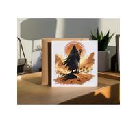 Hippowarehouse Desert Prophet Retro Sci Fi Illustration Desert Spice Legacy Personalised Card. 15cm x 15cm with envelope for him for her Funny Cards for Men and Women Blank inside option