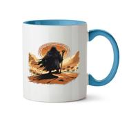 Hippowarehouse Desert Prophet Retro Sci Fi Illustration Desert Spice Legacy Printed Mug Various Colour Options Ceramic Cup Kitchenware 11oz