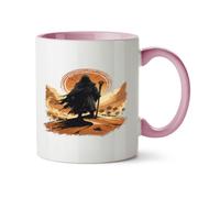 Hippowarehouse Desert Prophet Retro Sci Fi Illustration Desert Spice Legacy Printed Mug Various Colour Options Ceramic Cup Kitchenware 11oz
