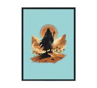 Hippowarehouse Desert Prophet Retro Sci Fi Illustration Desert Spice Legacy Printed Poster A3 Wall Art Design Classroom Room Gym Office Décor