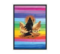Hippowarehouse Desert Prophet Retro Sci Fi Illustration Desert Spice Legacy Printed Poster A3 Wall Art Design Classroom Room Gym Office Décor