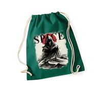 Hippowarehouse Desert Spice Sci Fi Inspired Hooded Blue Eyed Wanderer Graphic Drawstring Cotton School Gym Bag 37cm x 46cm, 12 litres