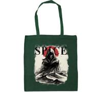 Hippowarehouse Desert Spice Sci Fi Inspired Hooded Blue Eyed Wanderer Graphic Tote Shopping Gym Beach Bag 42cm x38cm, 10 litres