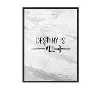 Hippowarehouse Destiny is all Printed Poster A3 Wall Art Design Classroom Room Gym Office Décor