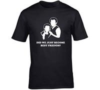 Hippowarehouse Did We Just Become Best Friends? Movie Quote Unisex Short Sleeve t-Shirt (Specific Size Guide in Description) Black